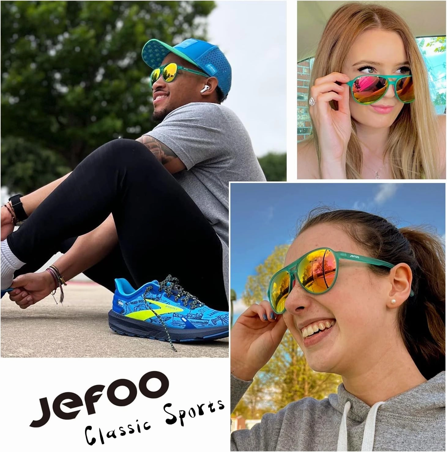 Polarized Aviator Sunglasses for Women Men Retro Trendy Sports Sunglasses for Outdoor UV400 Protection