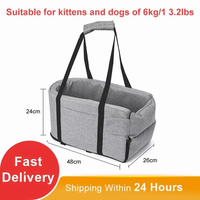 Portable Cat Dog Bed Travel Protector