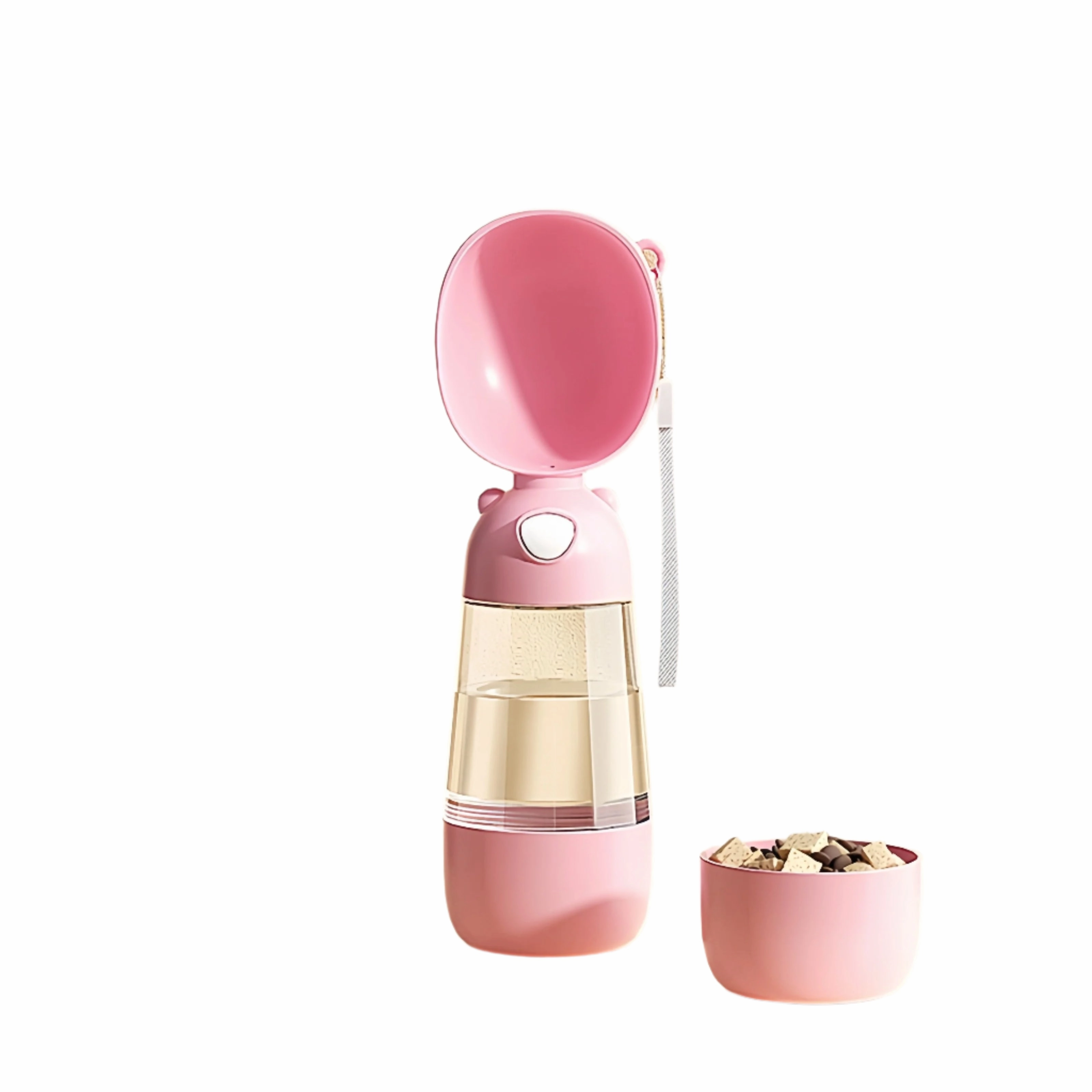Portable Dog Water Bottle with Food Dispenser