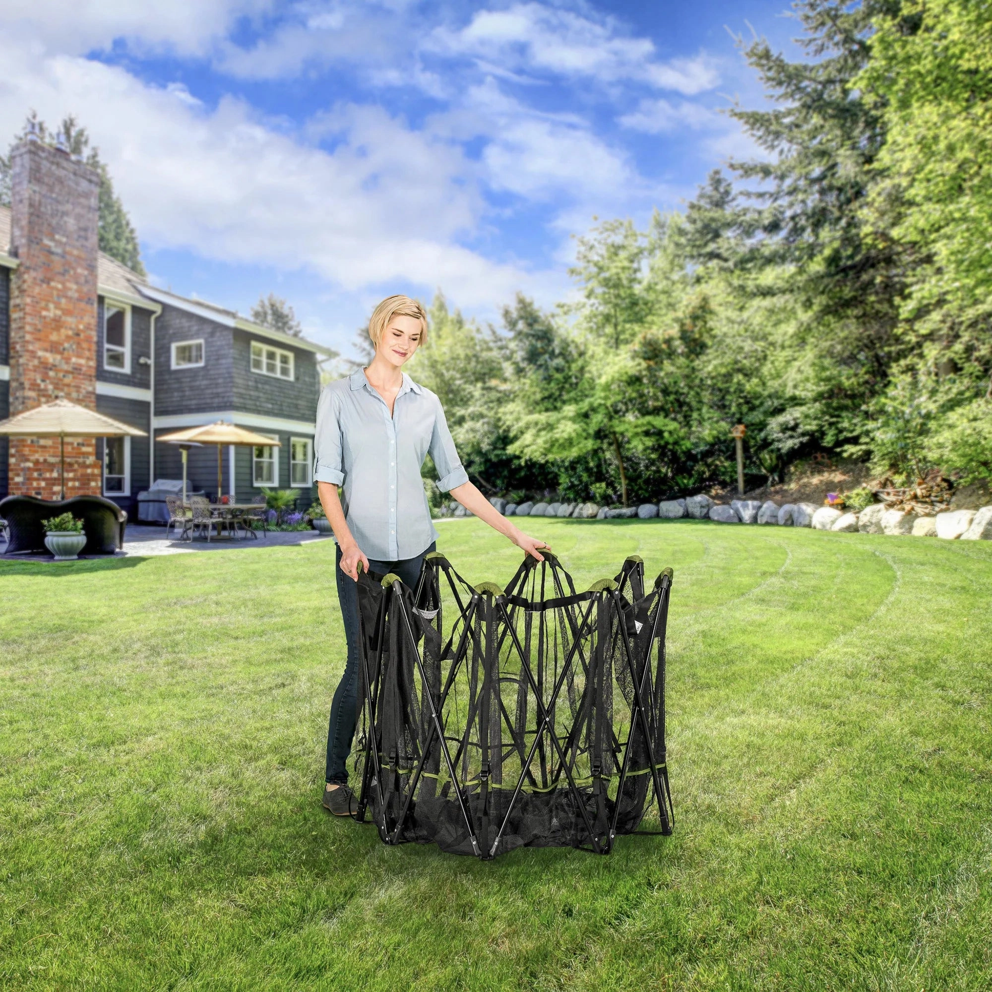 Portable Pet Pen with Canopy