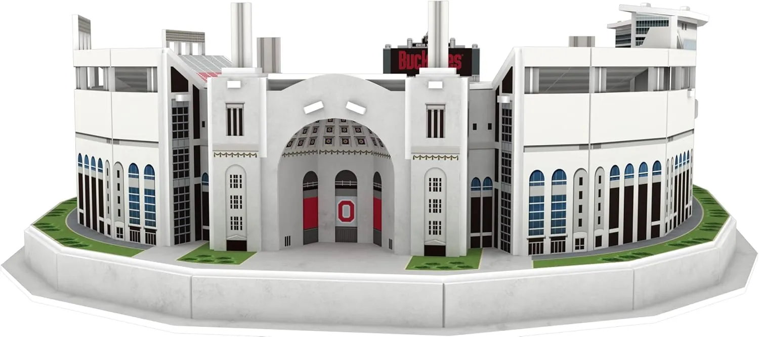 Pro Lion 3D Jigsaw Puzzle of Ohio Stadium Construction Building Kits - 77 Pieces | Ohio State Buckeyes Football Gifts for Boys, Adults, Men & Kids Aged 7  | Puzzles Games Kit for Creative Fans