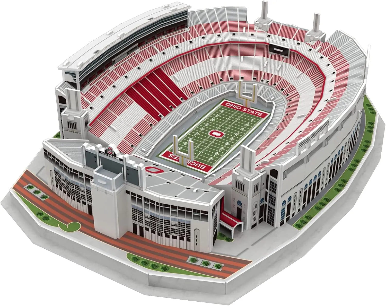 Pro Lion 3D Jigsaw Puzzle of Ohio Stadium Construction Building Kits - 77 Pieces | Ohio State Buckeyes Football Gifts for Boys, Adults, Men & Kids Aged 7  | Puzzles Games Kit for Creative Fans