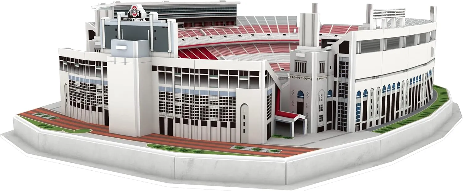 Pro Lion 3D Jigsaw Puzzle of Ohio Stadium Construction Building Kits - 77 Pieces | Ohio State Buckeyes Football Gifts for Boys, Adults, Men & Kids Aged 7  | Puzzles Games Kit for Creative Fans