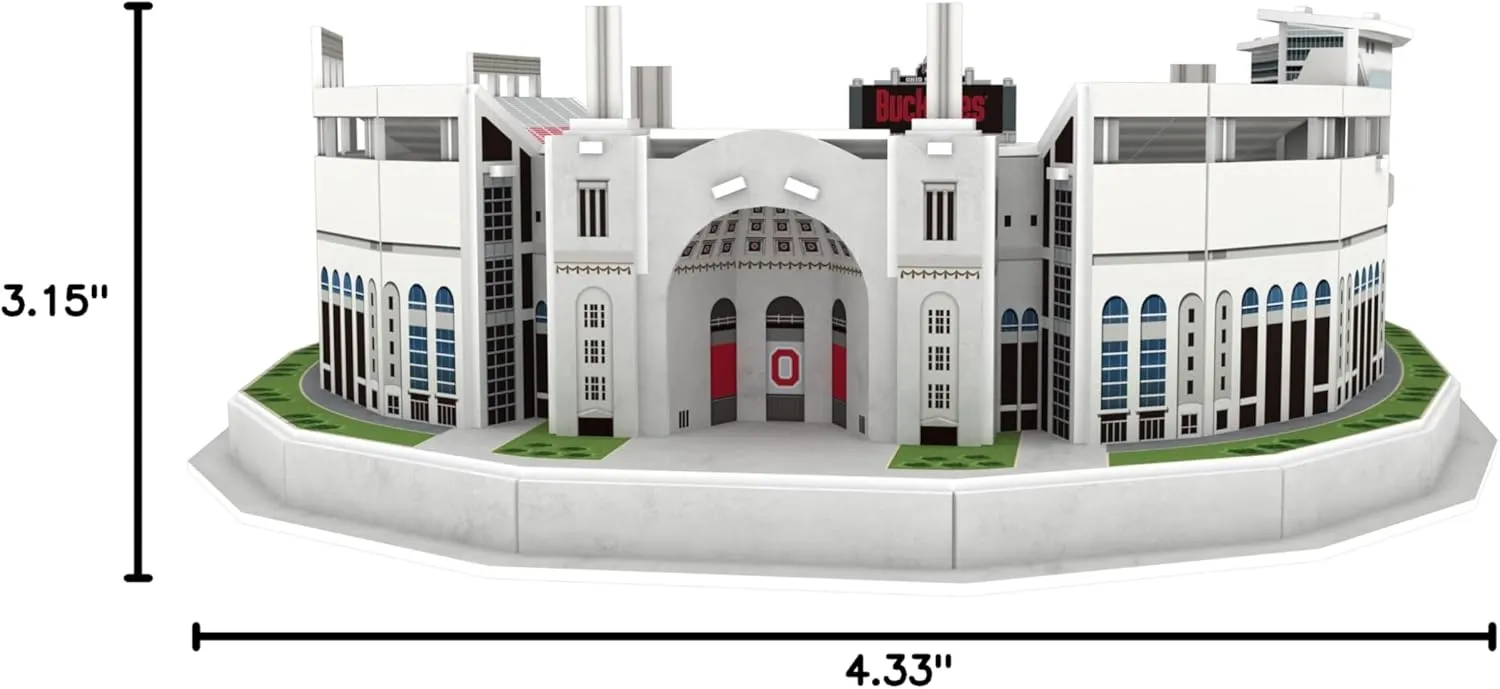 Pro Lion 3D Jigsaw Puzzle of Ohio Stadium Construction Building Kits - 77 Pieces | Ohio State Buckeyes Football Gifts for Boys, Adults, Men & Kids Aged 7  | Puzzles Games Kit for Creative Fans