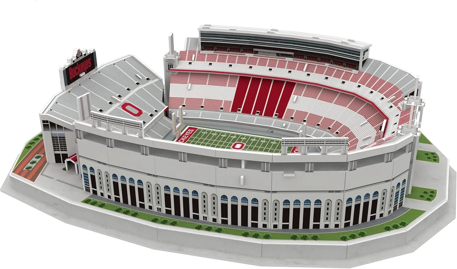 Pro Lion 3D Jigsaw Puzzle of Ohio Stadium Construction Building Kits - 77 Pieces | Ohio State Buckeyes Football Gifts for Boys, Adults, Men & Kids Aged 7  | Puzzles Games Kit for Creative Fans