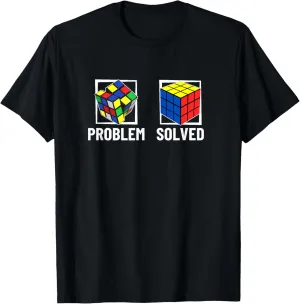 Problem Solved Funny Speed Cubing T-Shirt