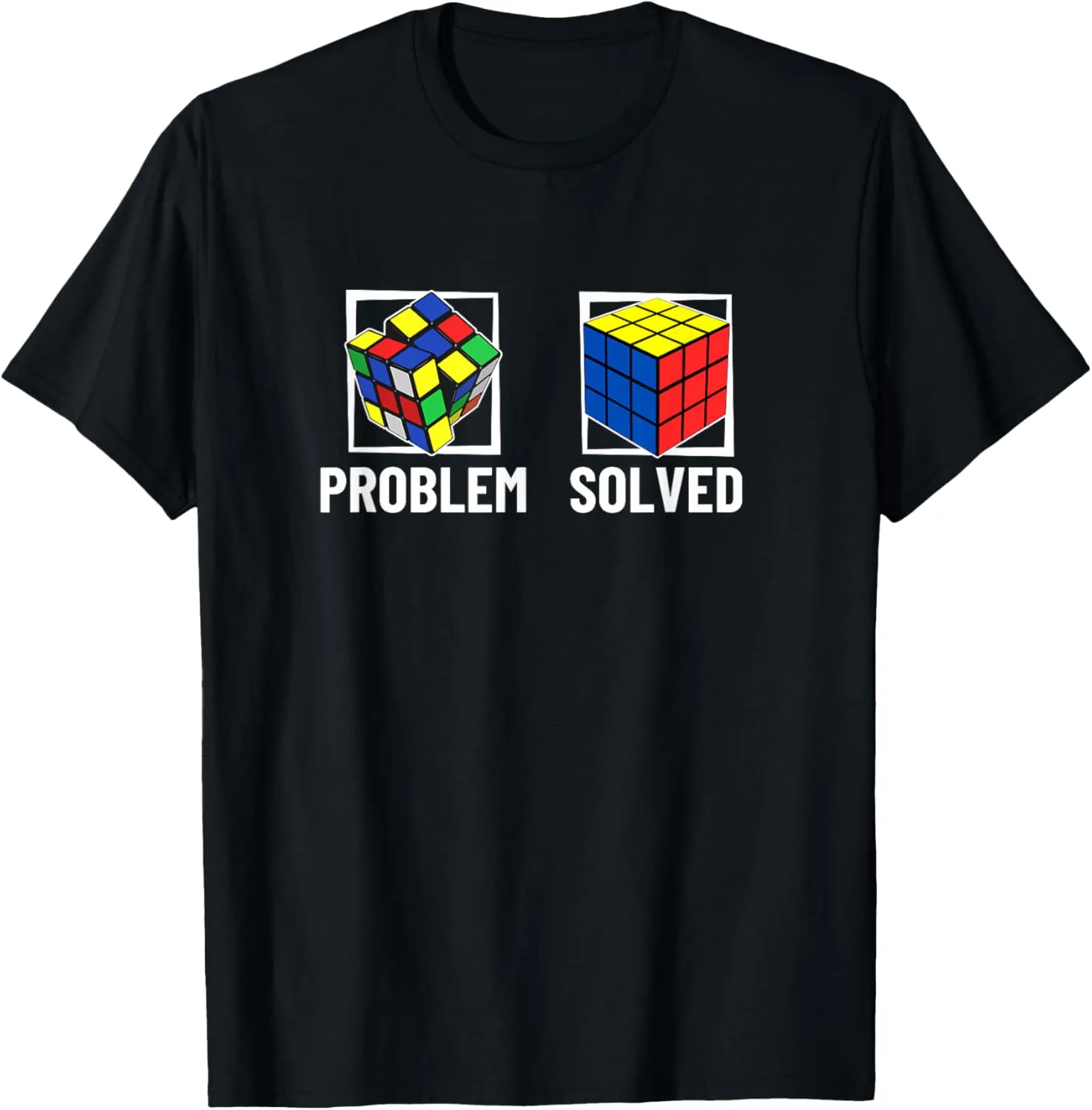 Problem Solved Funny Speed Cubing T-Shirt