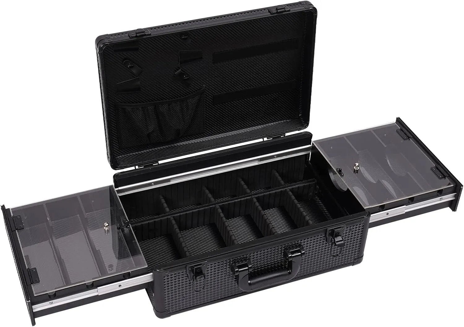 Professional Cosmetic Bag, Portable Barber/Make-up Tool Organizer Case, Clipper Suitcase for Travel Cosmetologist/Barber, Fashionable Barber Carry on Travel Case