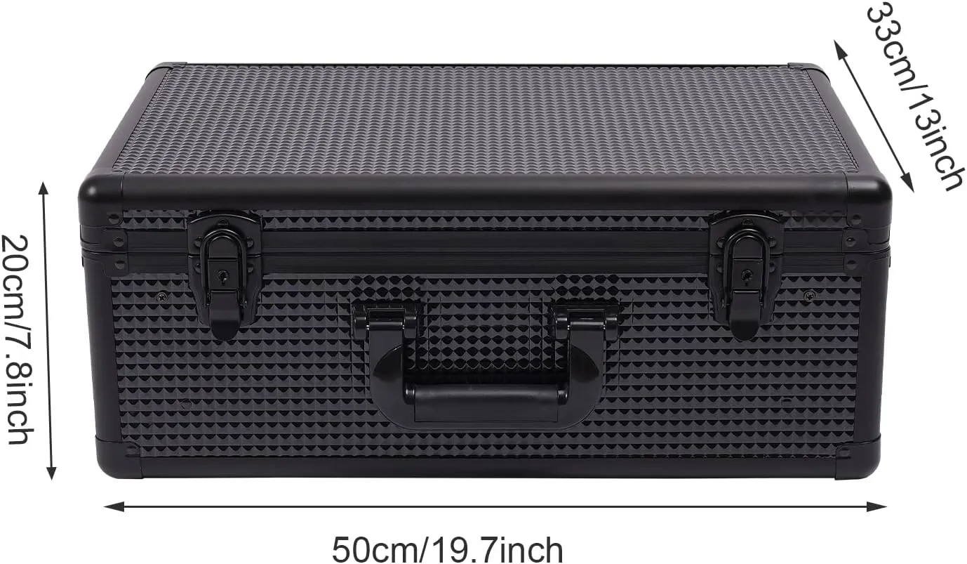 Professional Cosmetic Bag, Portable Barber/Make-up Tool Organizer Case, Clipper Suitcase for Travel Cosmetologist/Barber, Fashionable Barber Carry on Travel Case