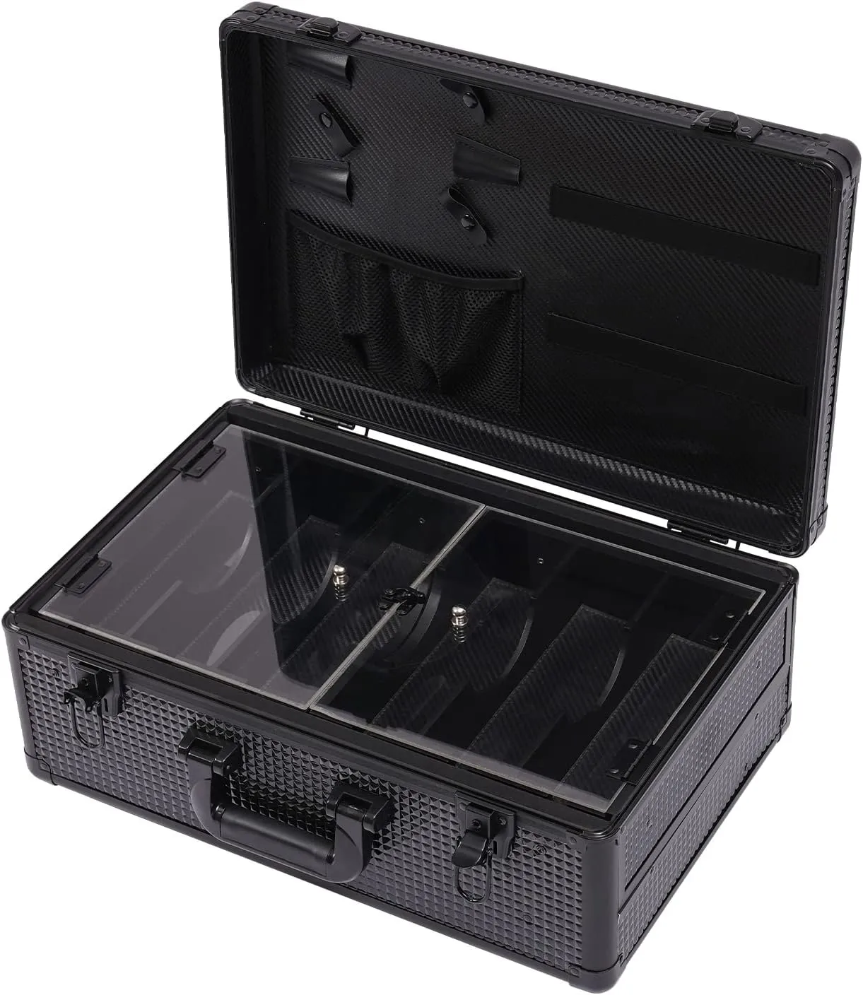 Professional Cosmetic Bag, Portable Barber/Make-up Tool Organizer Case, Clipper Suitcase for Travel Cosmetologist/Barber, Fashionable Barber Carry on Travel Case