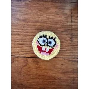 Punch Needle Hand-made Car Coasters: SpongeBob