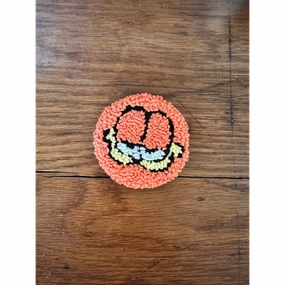 Punch Needle Hand-made Car Coasters: Garfield