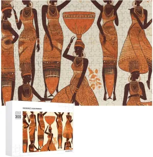 Puzzles 300 Pice Personalized Jigsaw Puzzles African Tribal Woman Photos Puzzle for Family Picture Puzzle for Adults Wedding Birthday