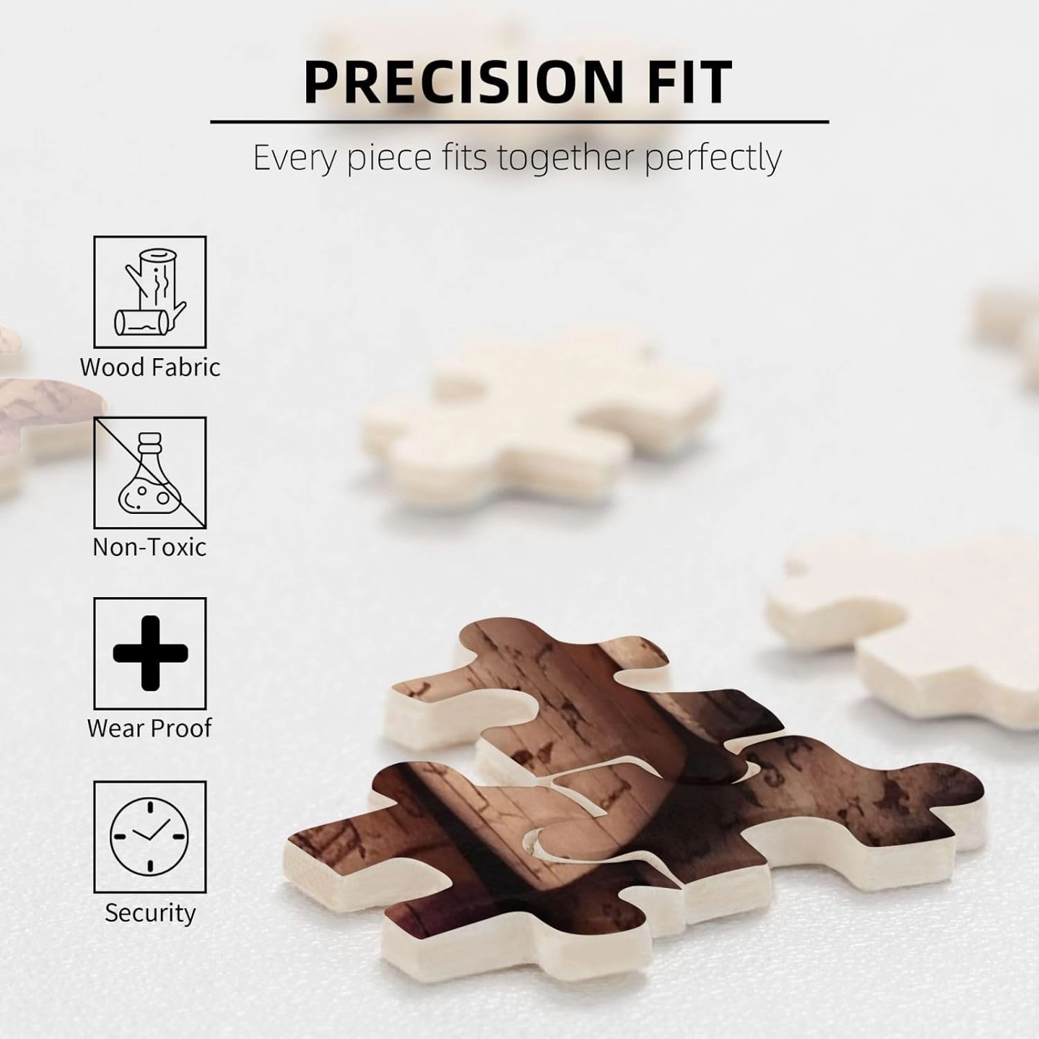 Puzzles 1000 Pieces Personalized Jigsaw Puzzles Wine Cork Photo Puzzle Challenging Picture Puzzle for Adults Personaliz Jigsaw with Storage Bag (29.5" x 19.7")