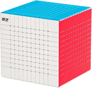 QiYi 11x11 Speed Cube 11x11x11 Stickerless Magic Cube Puzzle for Kids