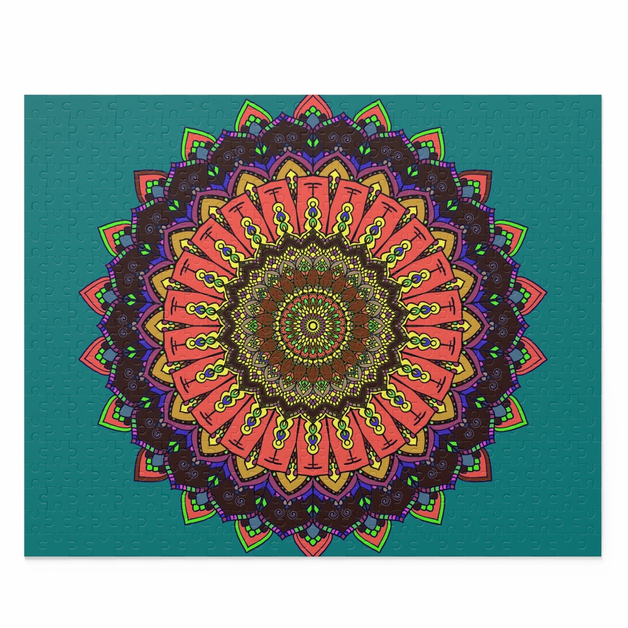 Rainbow Mandala Puzzle - 252/500 Pieces