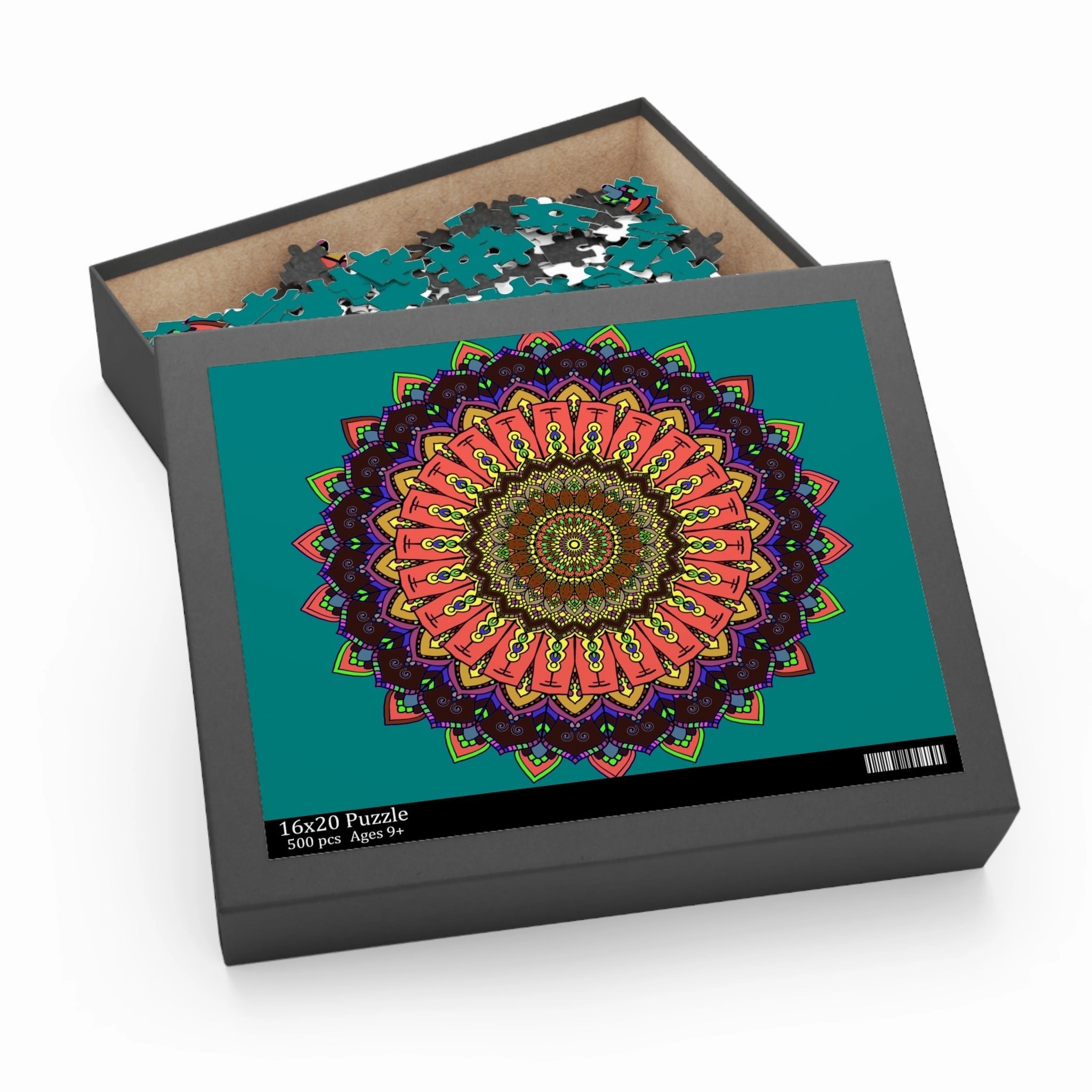 Rainbow Mandala Puzzle - 252/500 Pieces