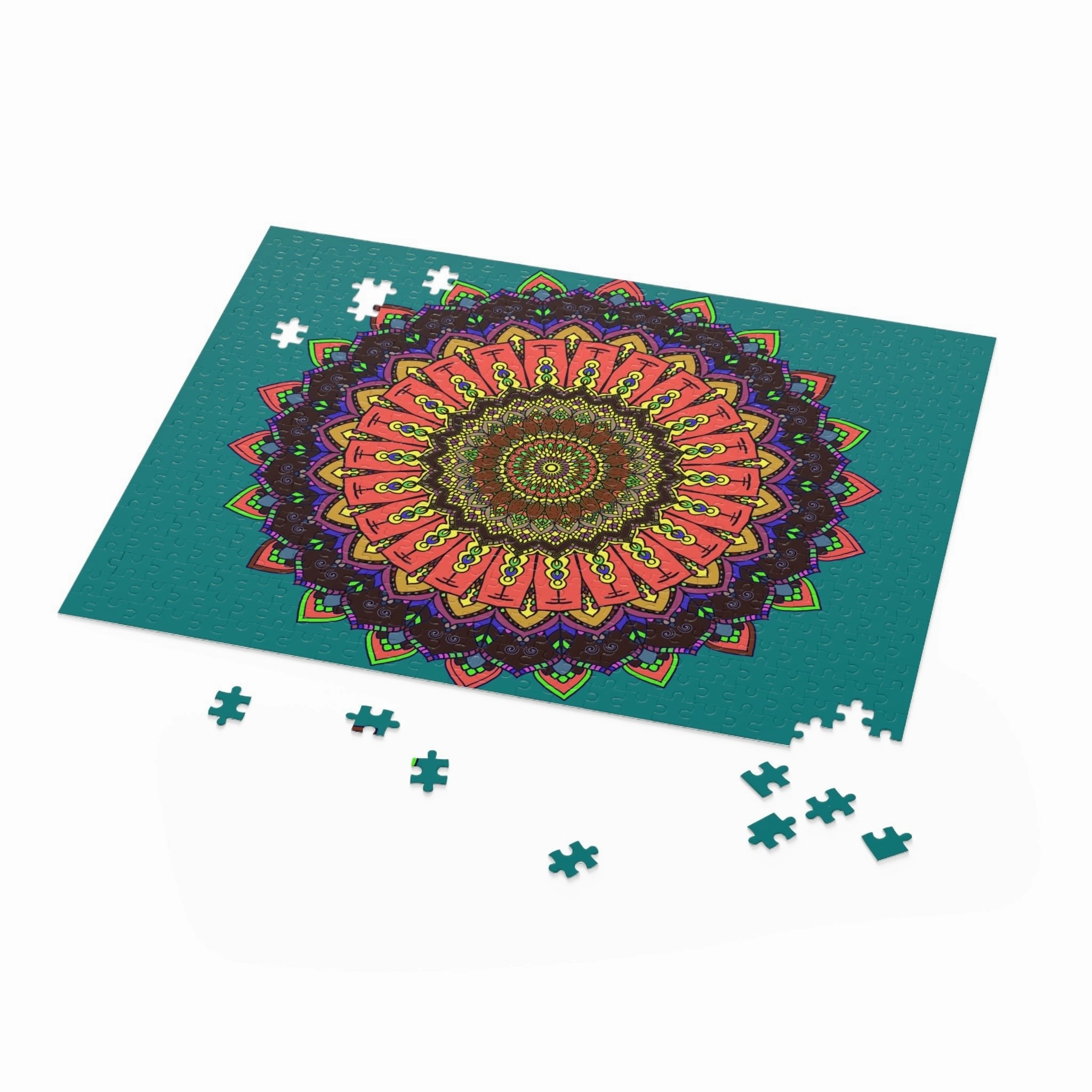 Rainbow Mandala Puzzle - 252/500 Pieces
