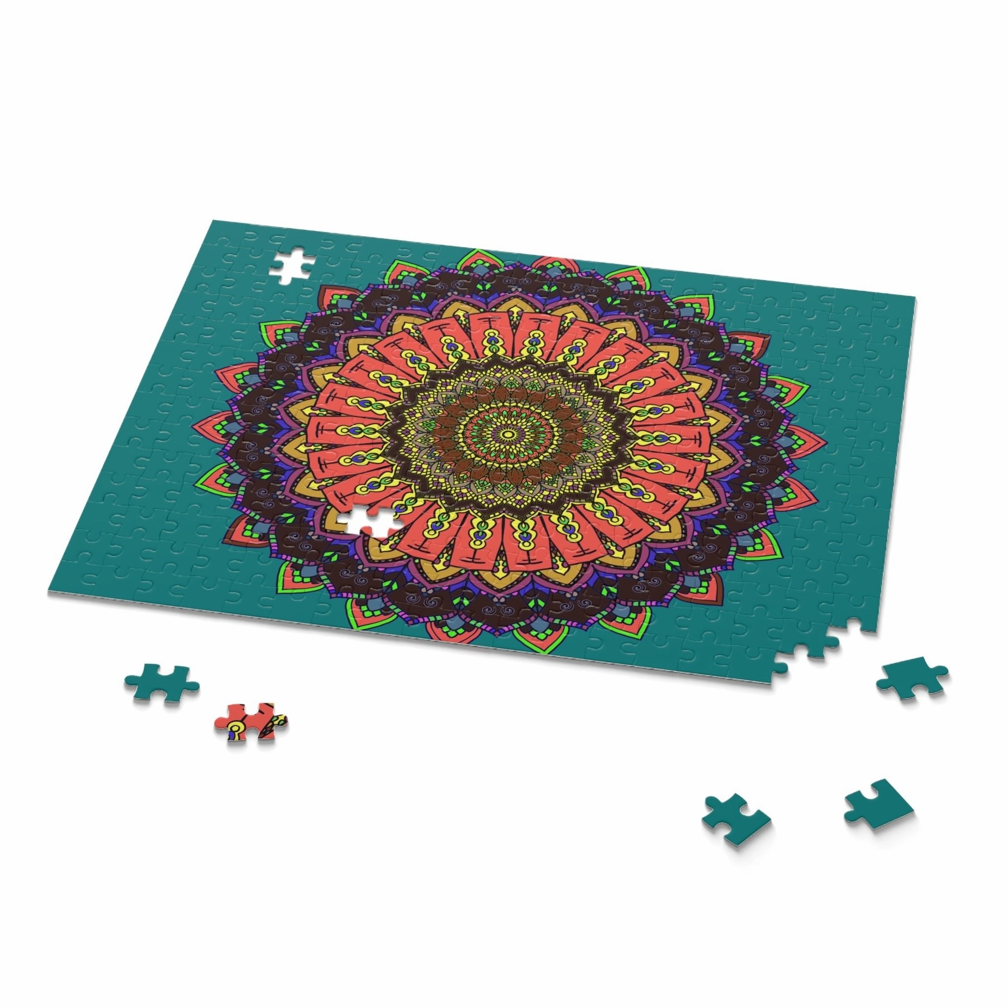Rainbow Mandala Puzzle - 252/500 Pieces