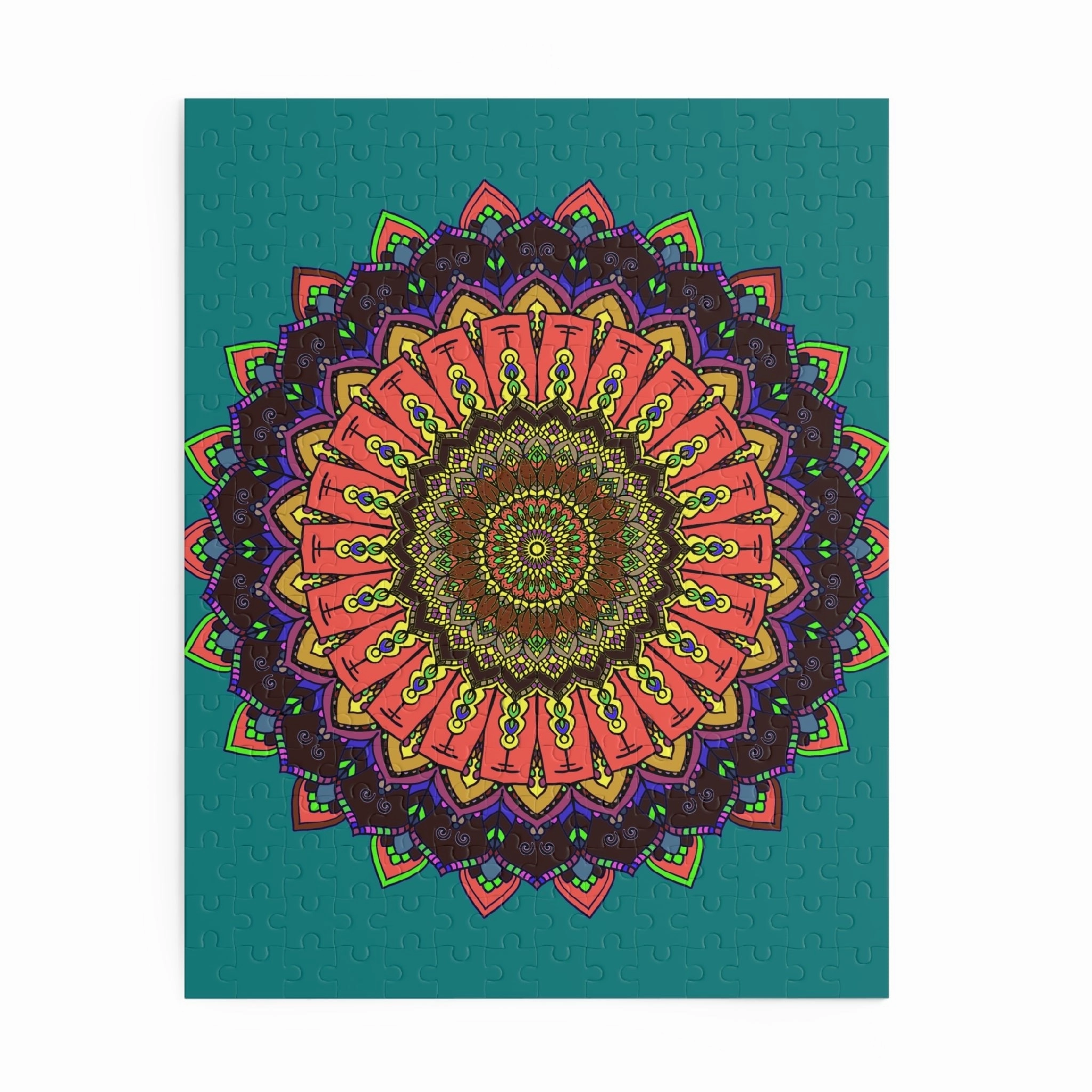 Rainbow Mandala Puzzle - 252/500 Pieces