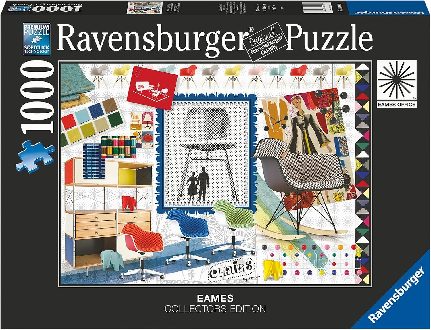 Ravensburger Eames Design Spectrum 1000 Piece Jigsaw Puzzle for Adults - 16900 - Every Piece is Unique, Softclick Technology Means Pieces Fit Together Perfectly
