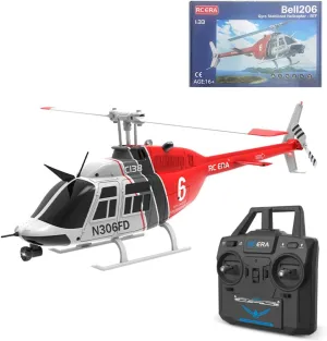 RC ERA C138 206 RC Helicopter with Camera for Adults, 6CH 6 Axis Gyro Remote Control Helicopter, Altitude Hold, One-Key Takeoff, RC Military Drone Gift