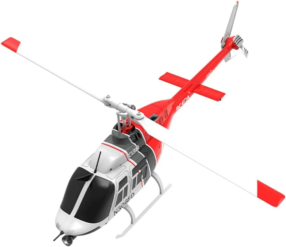 RC ERA C138 206 RC Helicopter with Camera for Adults, 6CH 6 Axis Gyro Remote Control Helicopter, Altitude Hold, One-Key Takeoff, RC Military Drone Gift