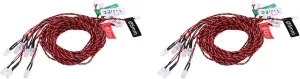 RC Flashing Light 16Pcs Lighting System Kit for RC Airplane Helicopter Lights Low Voltage Detecting Suitable for 2.4G Transmitter