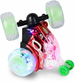 RC Children's Toy Cars Rolling Stunt Cars Large Dump Trucks Remote Control Cars Off-Road Cars Colorful Lights Rechargeable Racing Cars Remote Control Toy Cars for Boys and Girls