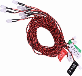 RC Flashing Light, 8 LED Lighting System Kit Simulation Flashing Lights for RC Airplane Helicopter Rc Plane Led Light Kit