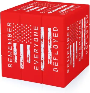 Remember Everyone Deployed Military Funny 3x3x3 Cube Smooth Lightweight Puzzle for Adult Graphic Printing Travel