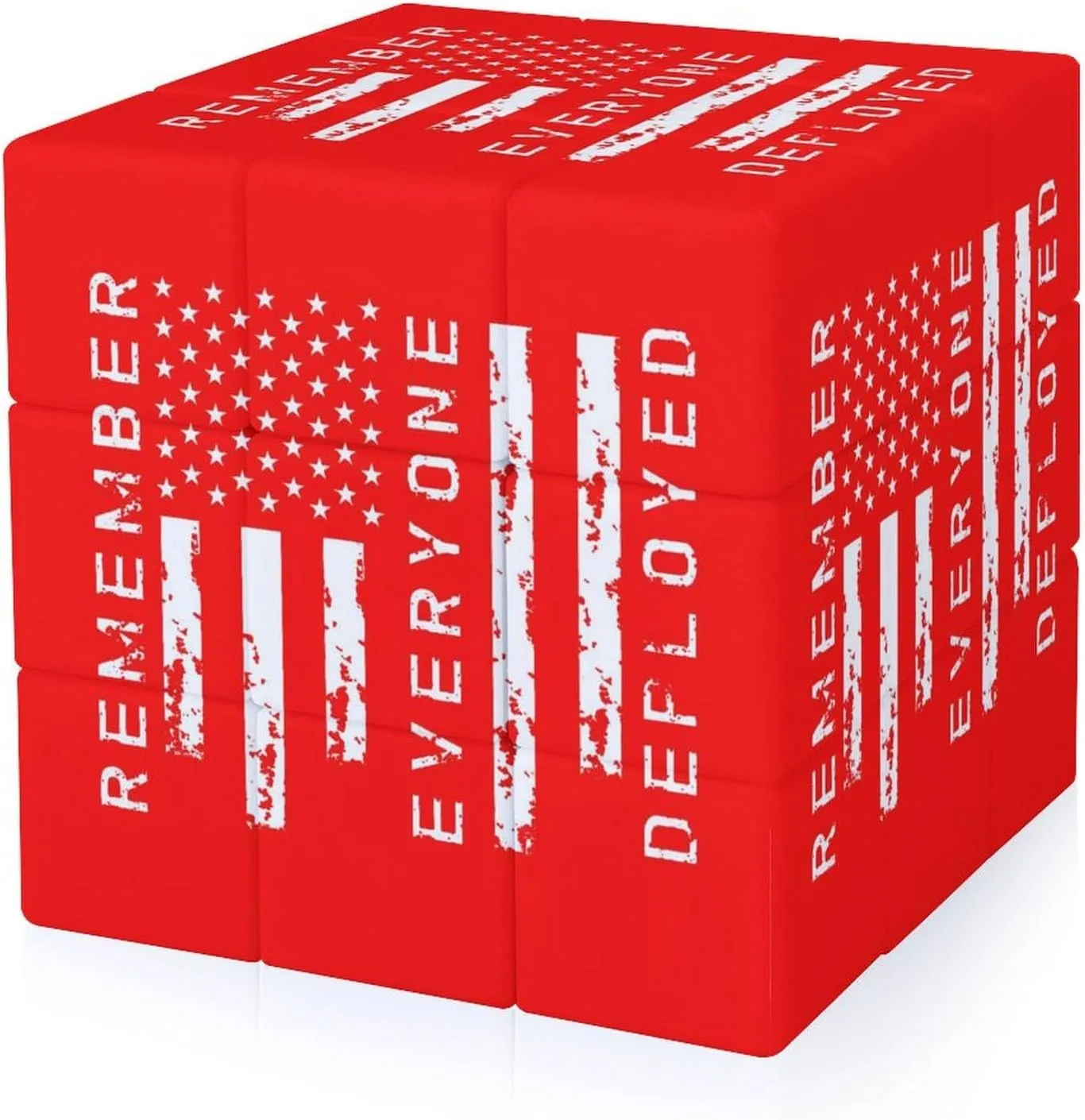 Remember Everyone Deployed Military Funny 3x3x3 Cube Smooth Lightweight Puzzle for Adult Graphic Printing Travel