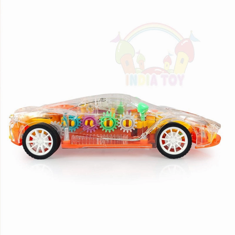 Remote Control Rechargeable Car with Sound & Light Gear Simulation Mechanical Car