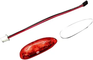 Replacement Part For Double Flash Night Light Lamp Strobe Flashing LED Module 85Mah For RC Drone Ducted Fixed Wing Helicopter Model Accessories - (Color: Red Lamp)