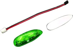 Replacement Part For RC Drone Ducted Fixed Wing Double Flash Night Light Lamp Strobe Flashing LED Module 85Mah For Helicopter Model Accessories - (Color: Green Lamp)