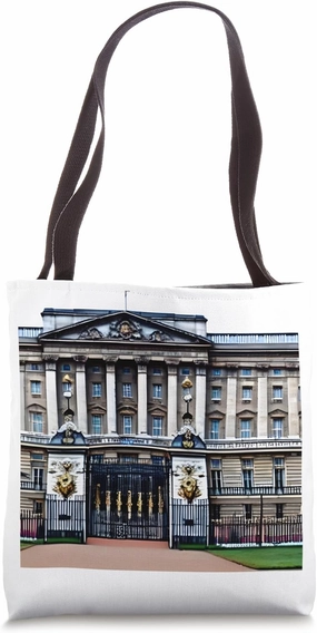 Revealing Enigmas: Unconventional Glimpse Buckingham Palace Tote Bag