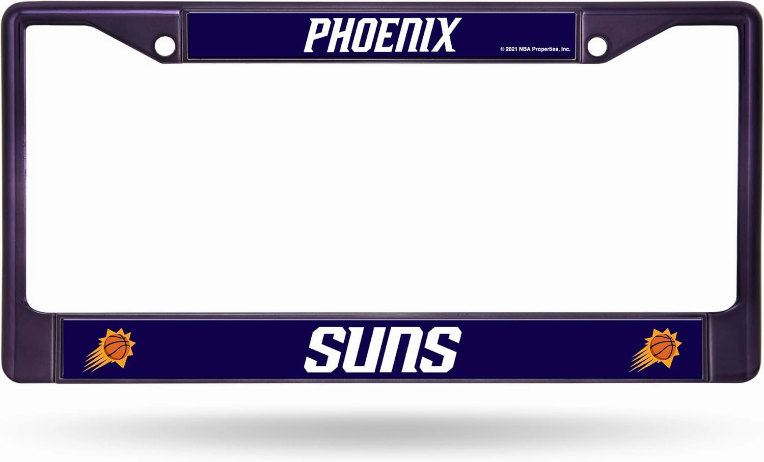 Rico Industries NBA Phoenix Suns Team Colored Chrome License Plate Frame