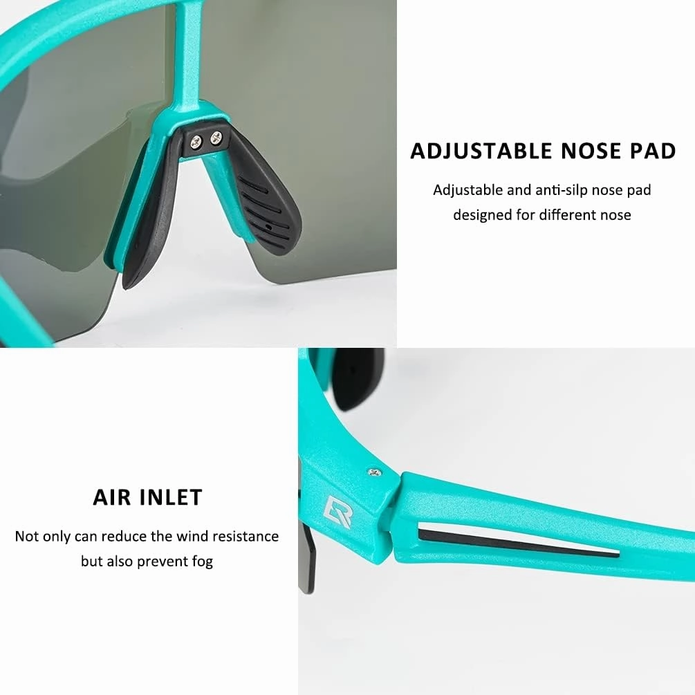 ROCKBROS Polarized Sunglasses for Men Women UV Protection Cycling Sunglasses Sport Glasses