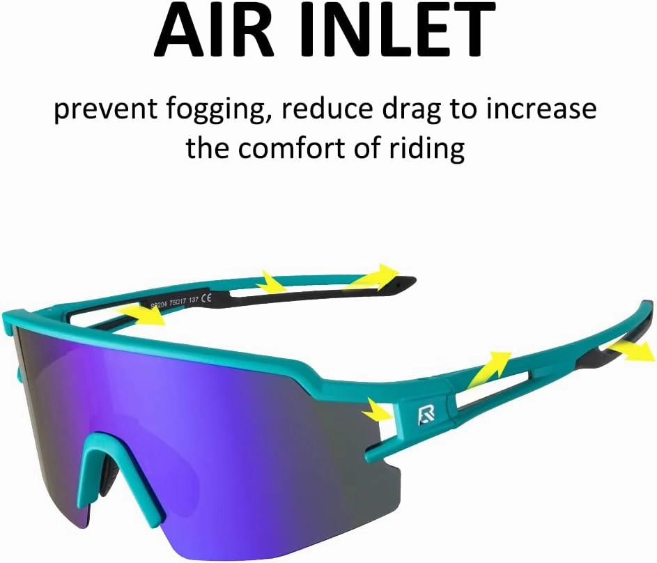 ROCKBROS Polarized Sunglasses for Men Women UV Protection Cycling Sunglasses Sport Glasses