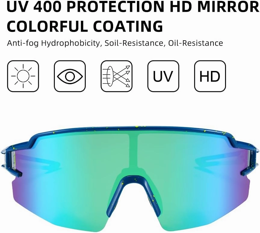 ROCKBROS Polarized Sunglasses for Men Women UV Protection Cycling Sunglasses Sport Glasses