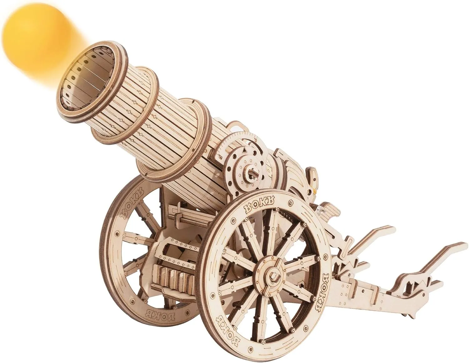 ROKR 3D Wooden Puzzles Model Building Kits Cannon Toys - DIY Wooden Catapult Toys for Kids STEM Educational Projects for Boys/Girls/Adults