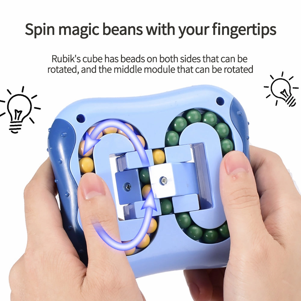Rotating Magic Beans Cube Fingertip Fidget Toys Kids Adults