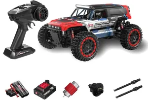 S912 1/16 RC Drift Car Mini, 2.4G Full-Proportional Brushless RC Off-Road Vehicle 4WD 36KM/H 2 Batteries Remote Control Climbing Car, Electric Crawler Buggy Toy Gift -RTR