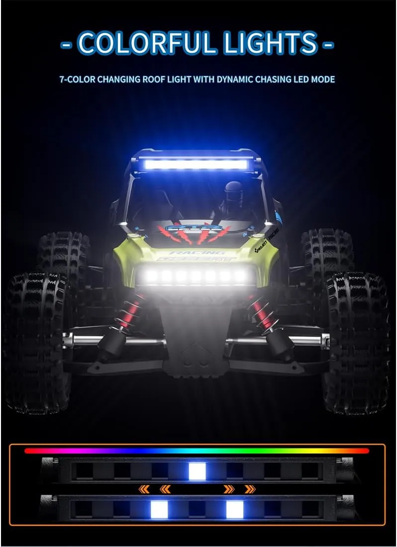 S912 1/16 Remote Control Drift Car, 2.4G Brushed Full-Proportional 4WD 36KM/H High-Speed RC Climbing Car Mini 2 Batteries RC Buggy Rock Crawler Model Toy Gift -RTR