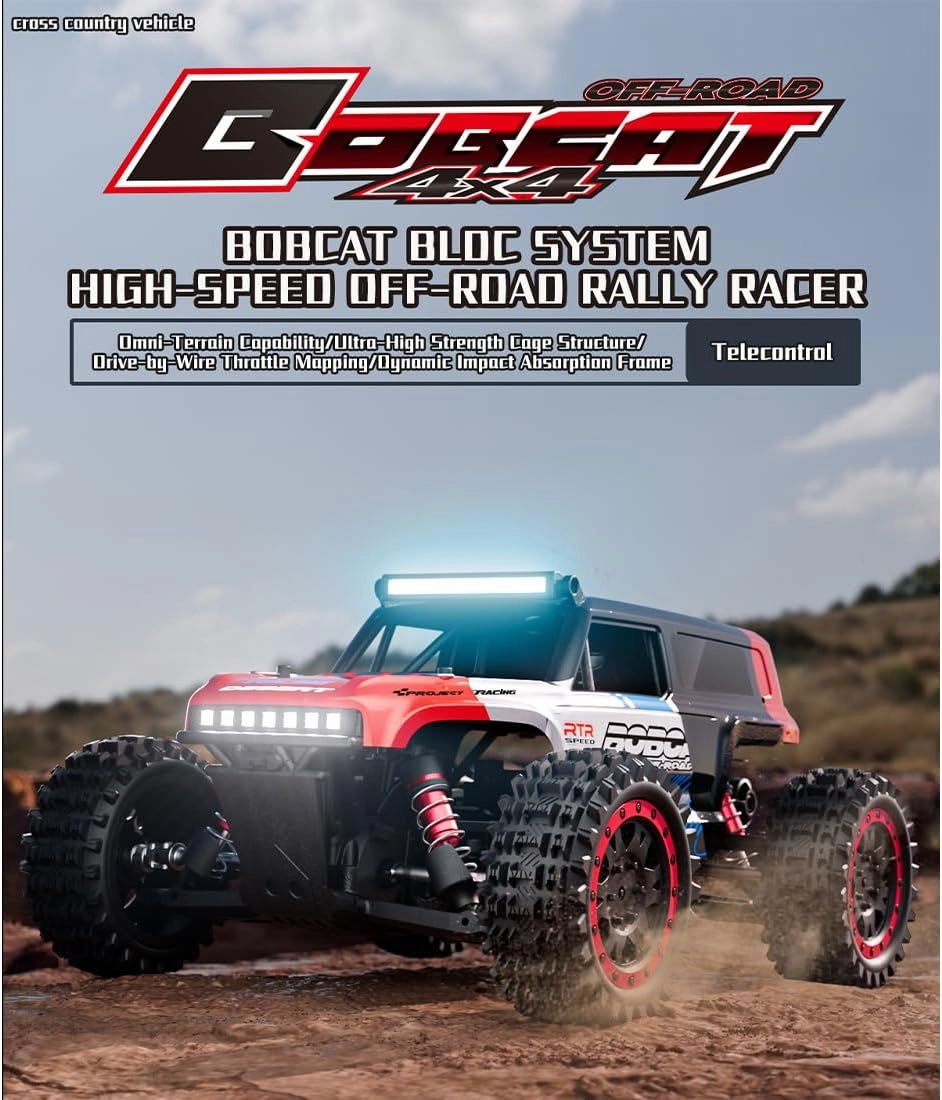 S912PRO 1/16 Scale RC Drift Car Model for Adults, 2.4G 4WD Brushless Full-Proportional Remote Control High-Speed Drifting Car(Red)
