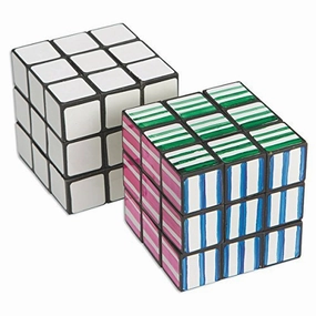 S&S Worldwide Cube Puzzle - Pack of 12-2-1/8" Square Colorable Puzzles