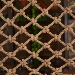 Safety Anti-Fall Fence Net for Children Pet Cat,Cargo Net Climbing Rope,Playground Climbing Children Net Woven Rope Truck Trailer Netting Swing Treehouse Hammock Rope (Jute, 1Mx10M(3.3FTx32.8FT))