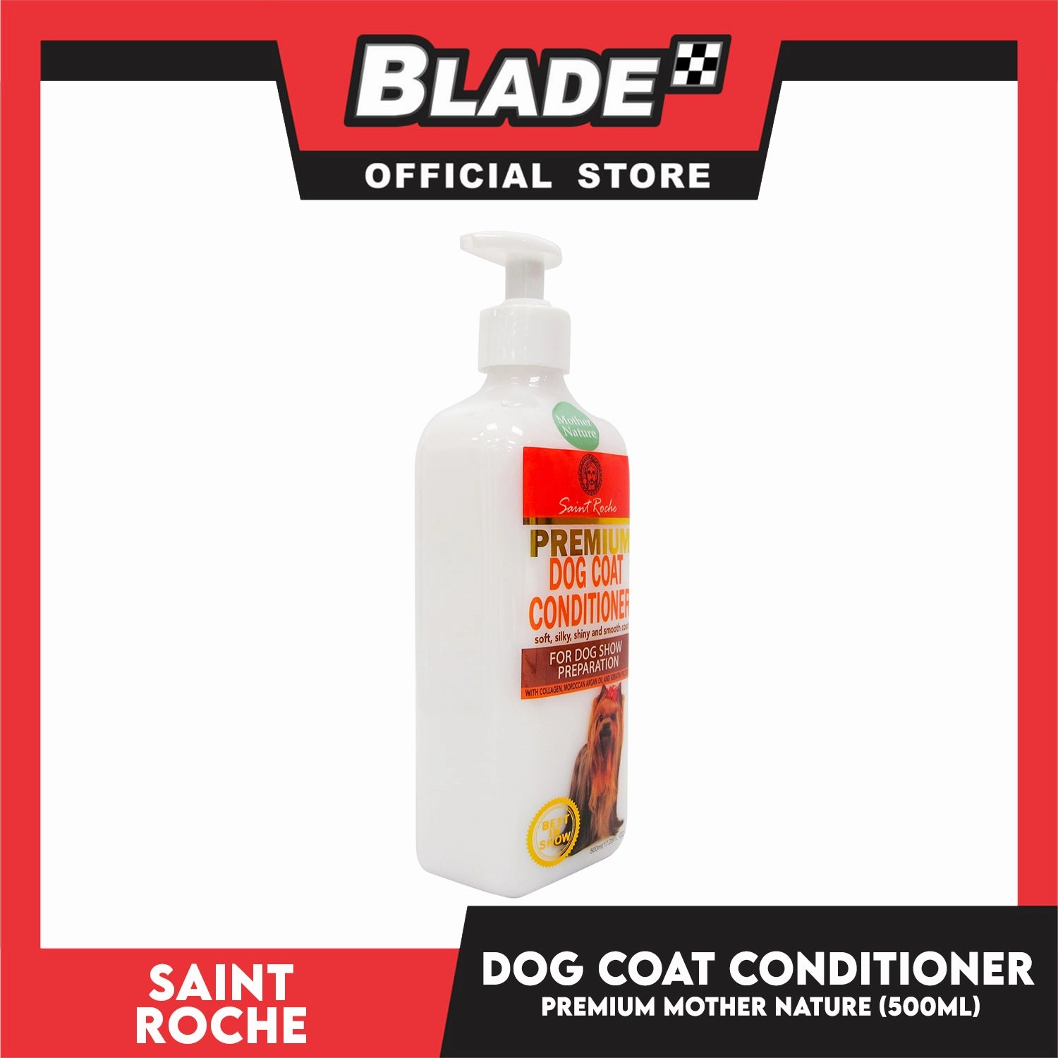Saint Roche Premium Dog Coat Conditioner (Mother Scent) 500ml For Dog Show Preparation