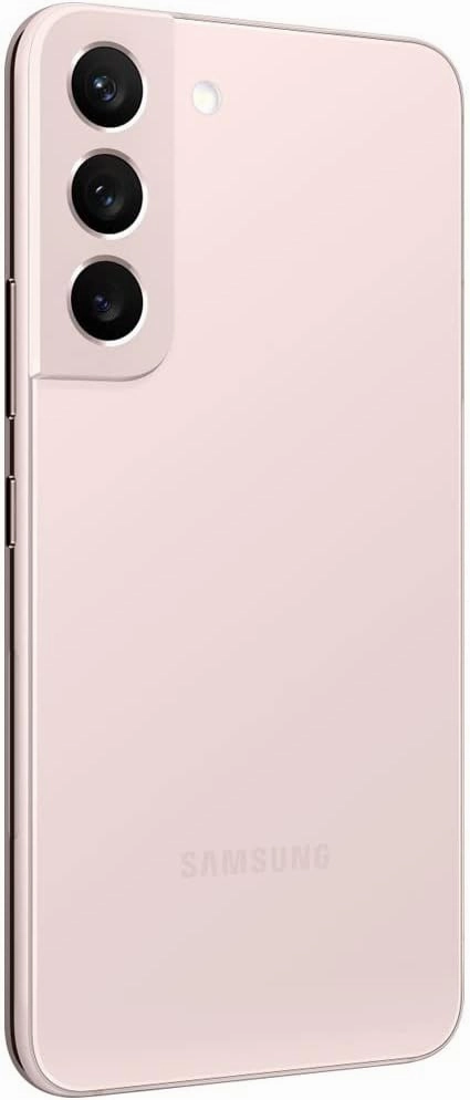 SAMSUNG Galaxy S22 5G (128GB, 8GB) 6.2'' AMOLED 2X, 50MP 4K Camera, Global 5G Volte (Fully Unlocked for AT&T, Verizon, T-Mobile, Global) S901U1 (w/ 25W Charge Cube, Pink Gold)(Renewed)