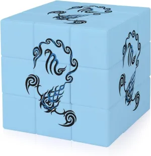 Scorpio Constellation Funny 3x3x3 Cube Smooth Lightweight Puzzle for Adult Graphic Printing Travel